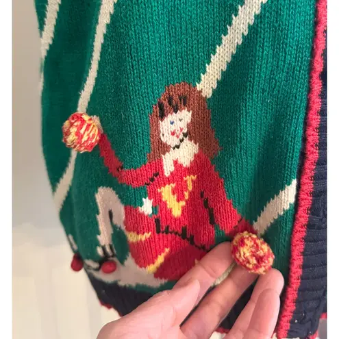 Vintage 80s/90s Eagle Eye Berek Sweater Vest Football Hand Knit Size M Size M