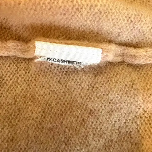 James Perse 100% Cashmere Short Sleeve Sweater Women's Size 3 Beige Blush Soft