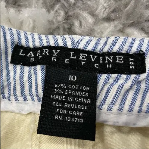Larry Levine Light Yellow Crop Capri Pants 10
