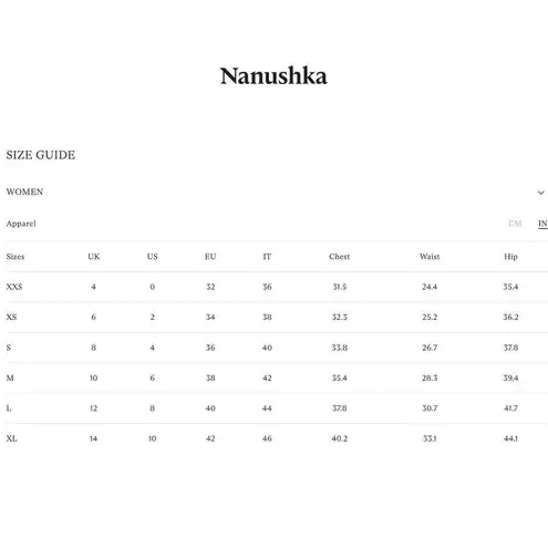 Nanushka Sally Denim Creme Midi Dress XS