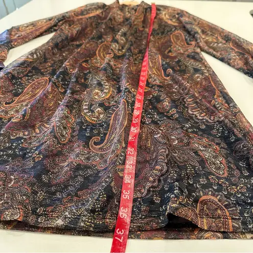 Nina Leonard Nina Leonard Mock Neck Boho Paisley Dress Size Large