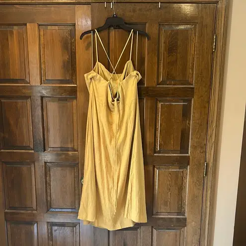 Sunday in Brooklyn Anthropologie Size 1X Plus Linen Blend Strappy Sundress READ