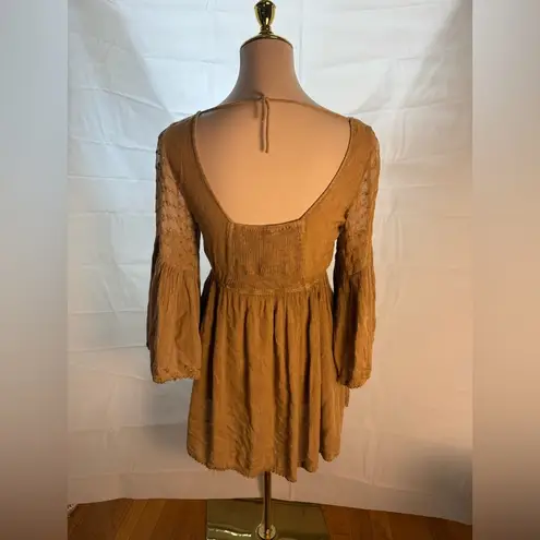 Rebellion Boho Elegant Tan Dress