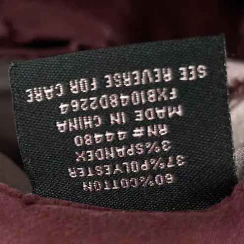 TINSEL Deep Plum Raw Hem Cropped Pants Plus Size 33 Casual Summer Everyday Purple