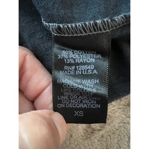 Aviator Nation XS Womens Racerback Tank Top W/Yellow Smiley Face & Embroidered L