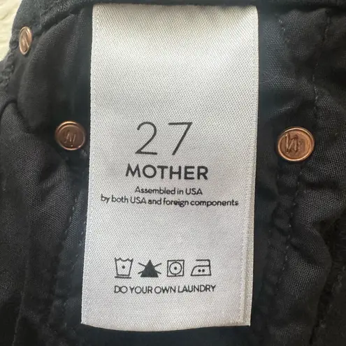 MOTHER Denim Mother Jeans High Waisted Looker Ankle Fray in Guilty Party Racer Skinny Sz 27