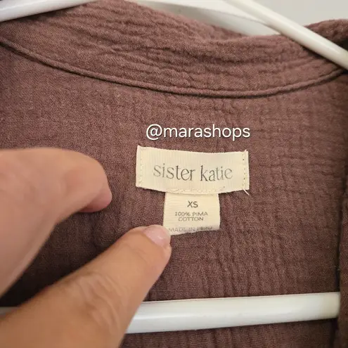 Sister Katie Elio Shirt & Short Set Purple Size XS