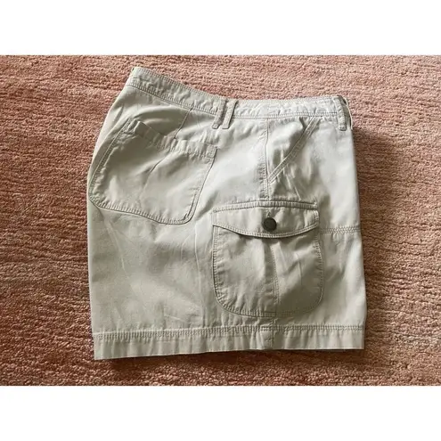 Natural Reflections Beige Cargo Shorts Womens Cotton Size 16