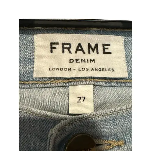 Frame Jeans Women's Size 27 Le Skinny De Jeanne Crop Light Wash Mid Rise #IJ3-4