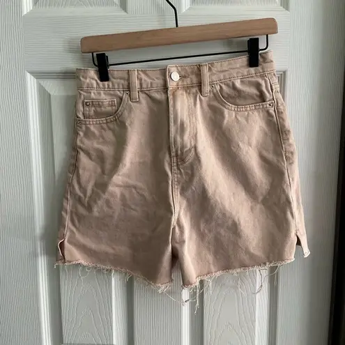 Denim&Co Tan Jean Shorts Mid