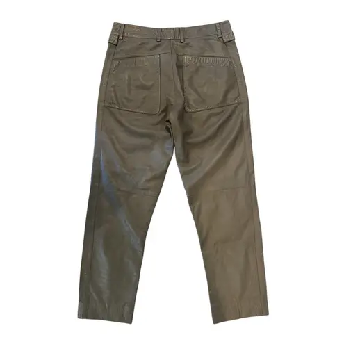 Vagrant Italia Vintage Brown Leather Women’s Pants Made in Italy Size 46 Size L