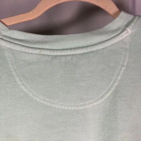 Lake Girl Let's Go To The Lake Embroidered Mint Green Crewneck Sweatshirt M Size M