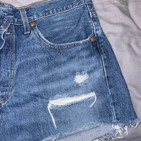 Levi's  Blue Jean Shorts Vintage Distressed Cut-Off