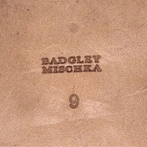 Badgley Mischka Women's Sofie Rose Gold Platino Rhinestone Flats Sandals size 9