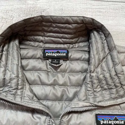 Patagonia  Women Down Shirt Lightweight Puffer Jacket Feather Grey Size Small