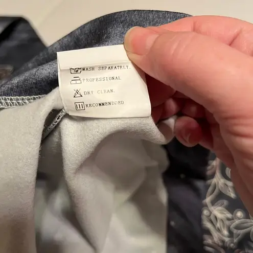 MISSLOOK gray boho style ladies small sweatshirt Cotton blend New without tags