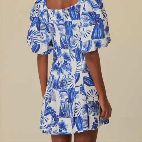 Farm Rio  Garden Tiles Mini Dress