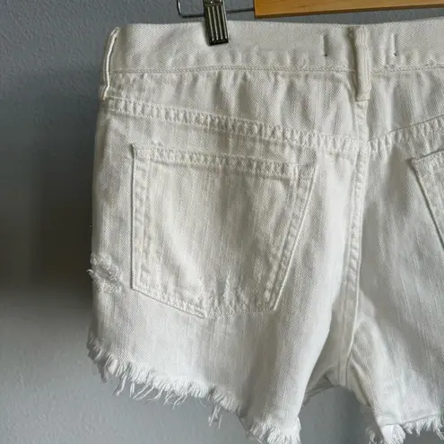 Free People  Spring White Loving Good Vibrations Cutoff Shorts Size 31 NWT