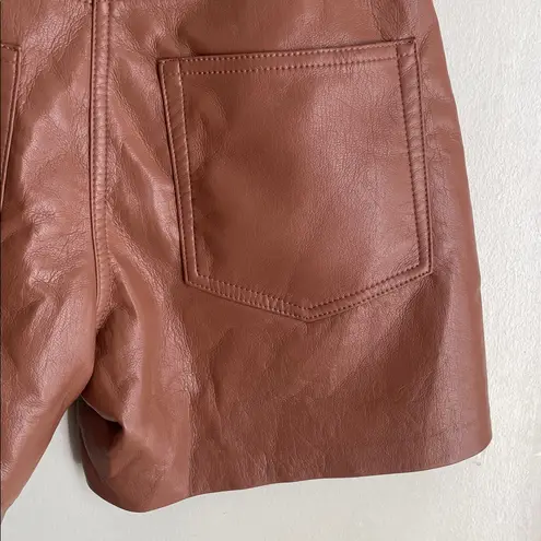 Wilfred Nocturne Vegan Leather Short Cognac Tan Size 2