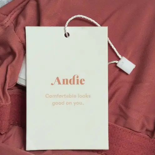 ANDIE NWT Longline Tank Punch Melon Spaghetti Straps Scoop Neck Top Bikini Small