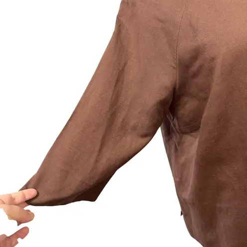 Coldwater Creek Vintage Brown Linen Blend Jacket Size 20W