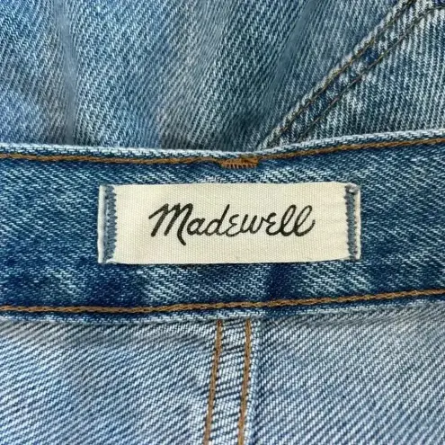 Madewell  The Mom Jeans Melva Wash Medium Wash High Waist Cropped Size 27