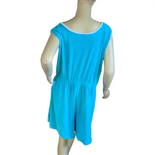 Granada New York VINTAGE 1980'S SKY BLUE TERRY CLOTH ROMPER (3X)