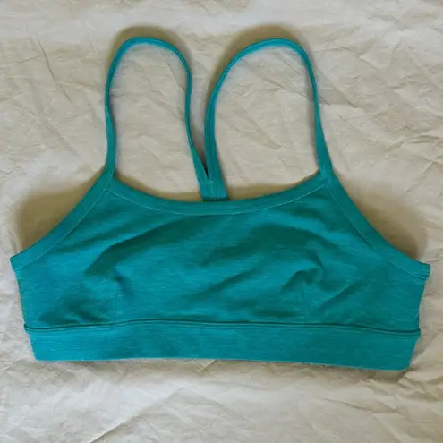 Alo Yoga Alosoft Gratitude Bra in Bright Aqua Heather Size Small