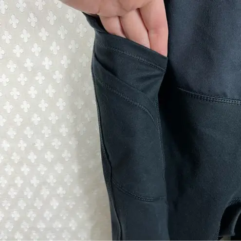 Blanqi Dark Blue Over The Belly Pocket Maternity Leggings Size M