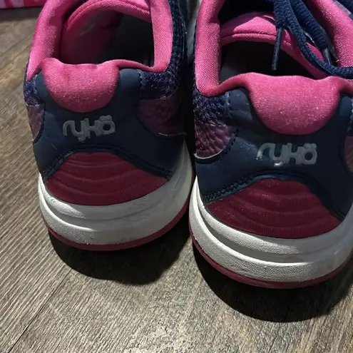 Ryka Womens Devotion Plus 2 Walking Shoe Size 9 M Pink and Blue