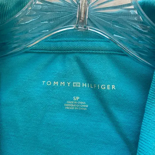 Tommy Hilfiger  Aqua Blue Short-Sleeved Polo Shirt S