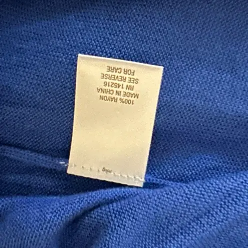 Roz & Ali Blue Knit Short Sleeve Shrug Size 2X