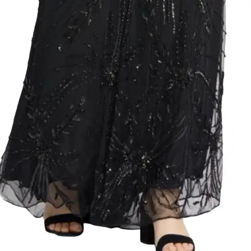 Mac Duggal 5335 Cape Sleeve Beaded Dress, Size 22W, New w/ Tag MSRP $598 Gatsby