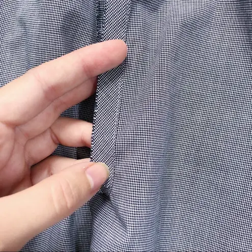 Steven Alan • Elizabeth dress black white mini houndstooth cotton shift a-line