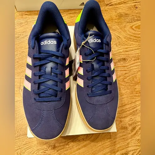 Adidas  VL Court Bold. Navy and Pink. BNIB. Size 10.