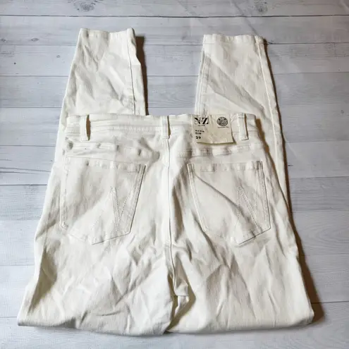 Nic+Zoe Mid Rise Slim White Denim Pants Size 29 Paper White NWT $158