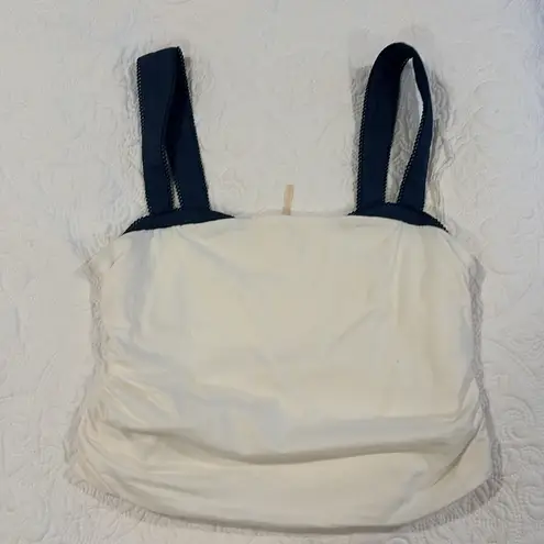 NWOT We the Free 2 Tone Tank White Size L