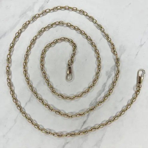Gold Tone Chain Purse Strap Replacement Crossbody Shoulder Handbag 46" ✨