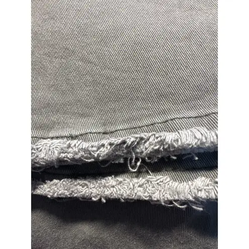 Democracy  Womens Size 14 Gray AB Technology Cropped Raw Hem Jeans