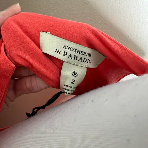 Scotch & Soda Maison Scotch Sheath Dress MED Another Day In Paradise Peplum Ruffle Work NWT