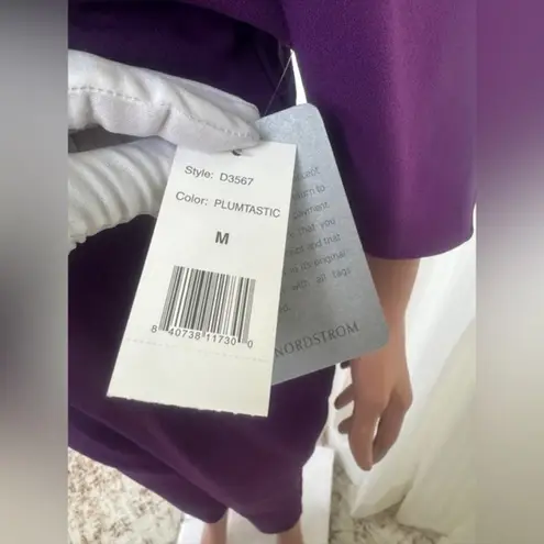 Alexia Admor NWT Draped One-Shoulder Jumpsuit Unitard Size Medium Plumtastic - Image 11