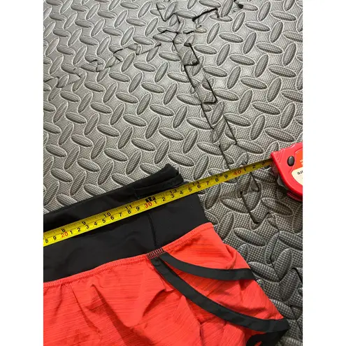 Lululemon  Speed Squad Skirt Flare Twisted Stripe‎ Red Orange Womens Size 4 - Image 9