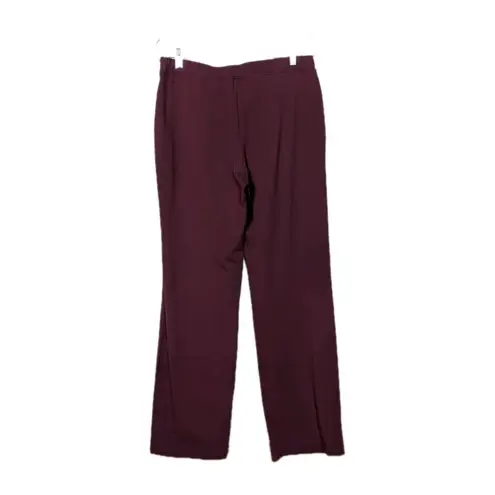 SAINT + SOFIA Maroon Red Apartment Pant Straight Leg Pull