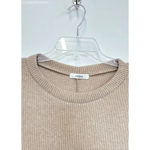 Cherish Beige Women's Top lightweight Pullover Sweater - Size S