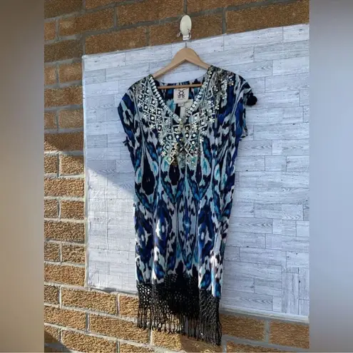 FIGUE ANAIS MINI DRESS SMALL Blue