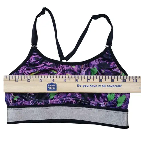 Haby Strappy Crop Sports Bra Womens Small Geometric Activewear Made in Colombia