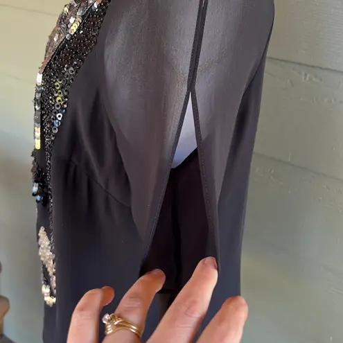 Kay Celine Sequined Long Sleeve Blouse