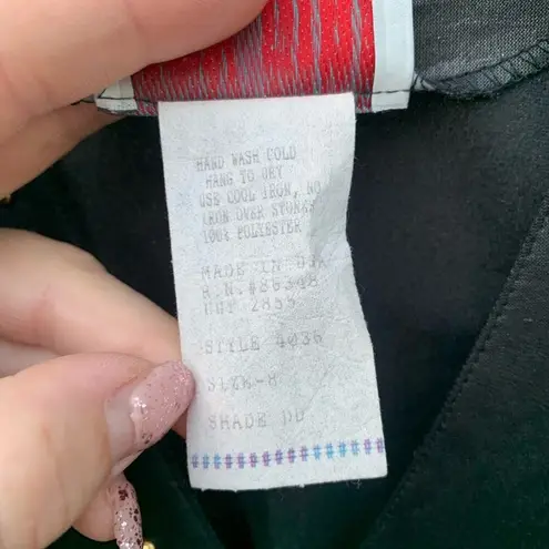 Vintage 90s Bolen cheetah tiger stripe vest MEDIUM Black