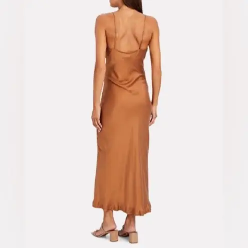 Jonathan Simkhai Isla Bias Maxi Dress in Toffee Brown Size 0 - Image 2