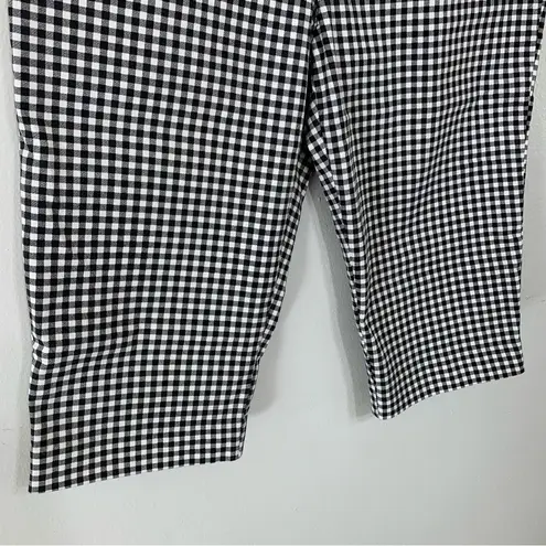 Christopher & Banks Gingham Knee Length Capris Size 6